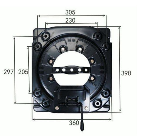 Heavy-duty Car Swivel Seat Base Turntable 360 Degree Rotatable Swivel Stool RV Camper Boat Bus MPV 4 Gear YS