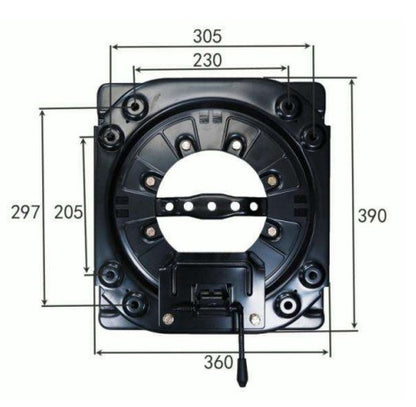 Heavy-duty Car Swivel Seat Base Turntable 360 Degree Rotatable Swivel Stool RV Camper Boat Bus MPV 4 Gear YS