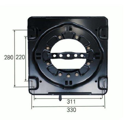 Heavy-duty Car Swivel Seat Base Turntable 360 Degree Rotatable Swivel Stool RV Camper Boat Bus MPV 4 Gear YS