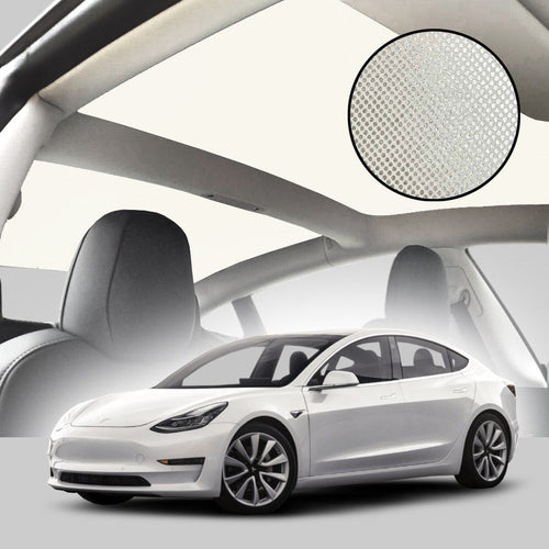 Model 3 Roof Shade Cream Color