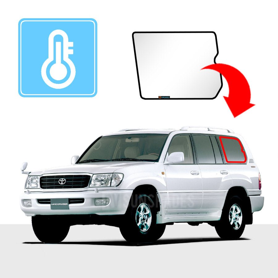 TOYOTA Landcruiser 100 series Solar Screen Quarter Window