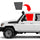 Landcruiser 76 series sun shade front door