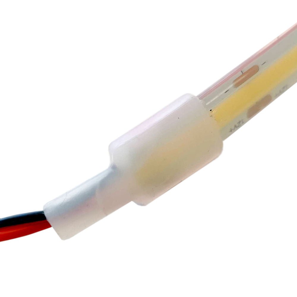 Waterproof COB LED Strip Light Cool White 10M Roll 480 LEDs Dotless Self Adhesive IP68 6500k (12V)